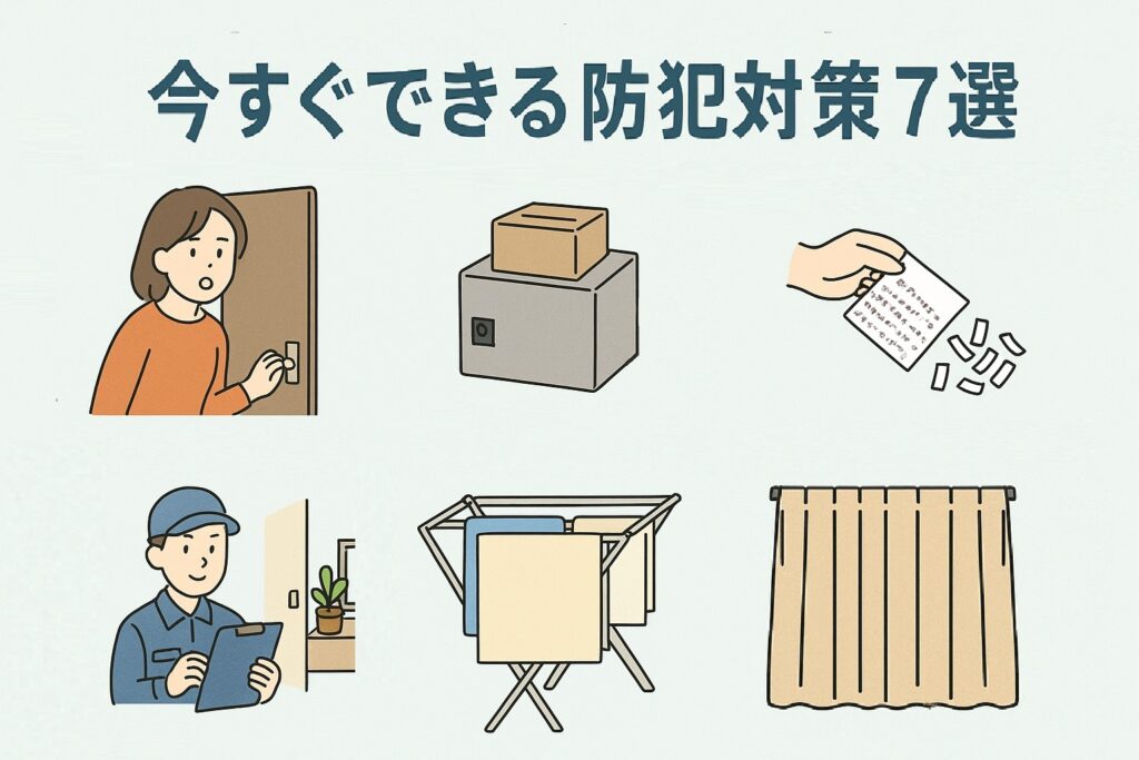 今すぐできる防犯対策