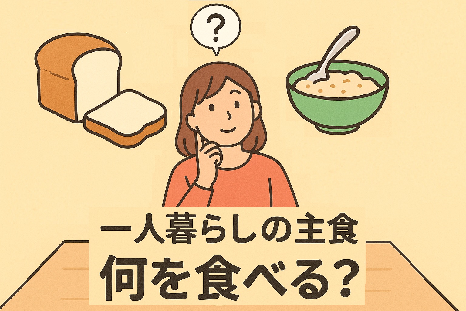 一人暮らしの主食