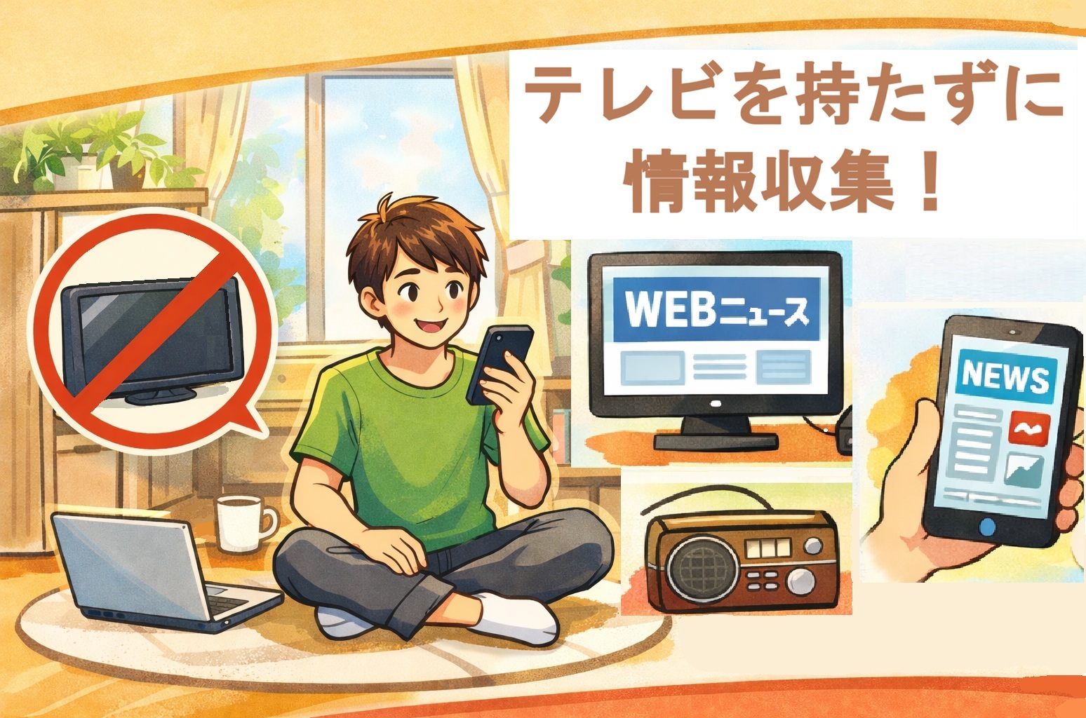 テレビを持たずに情報収集する方法