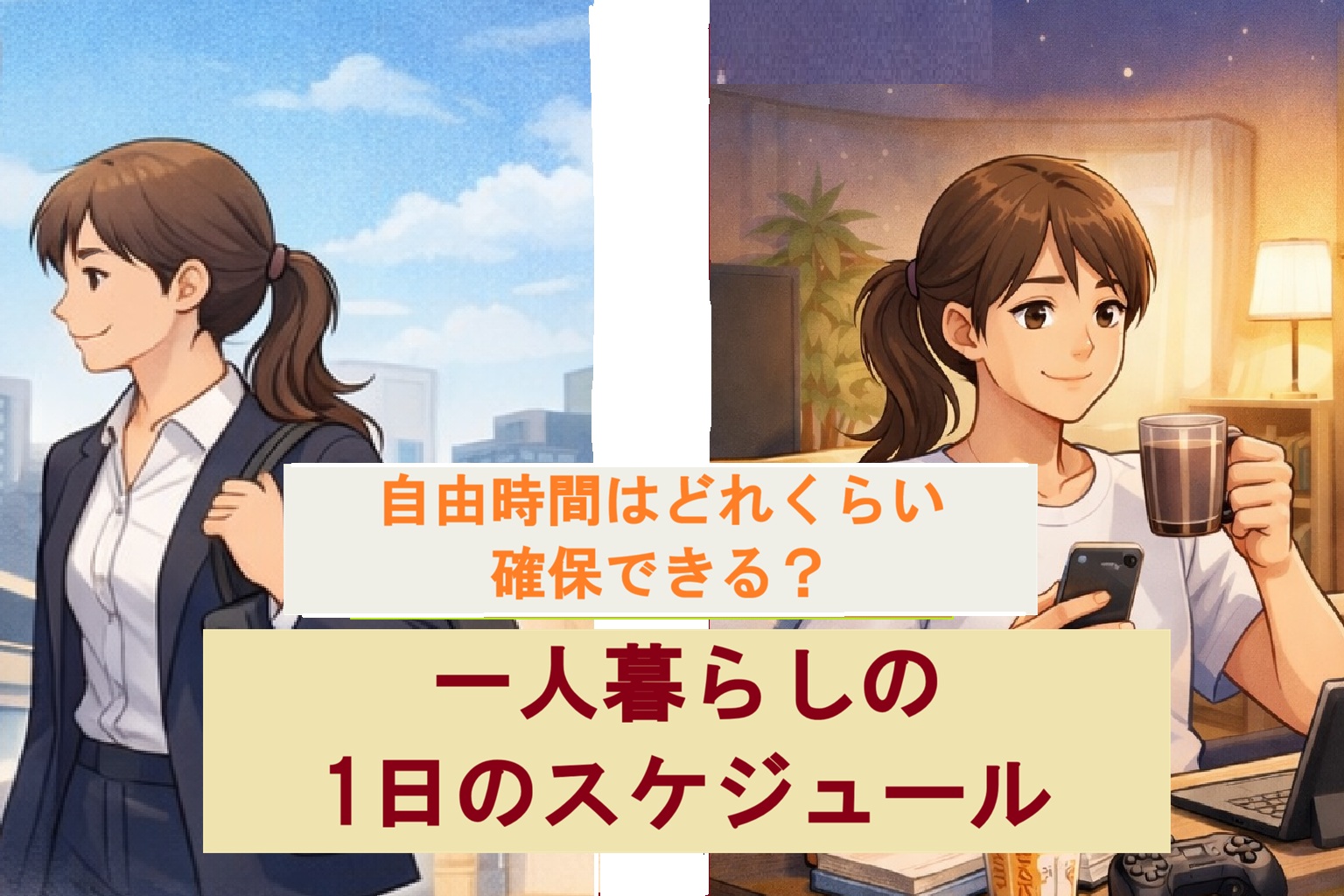 一人暮らしの1日のスケジュール